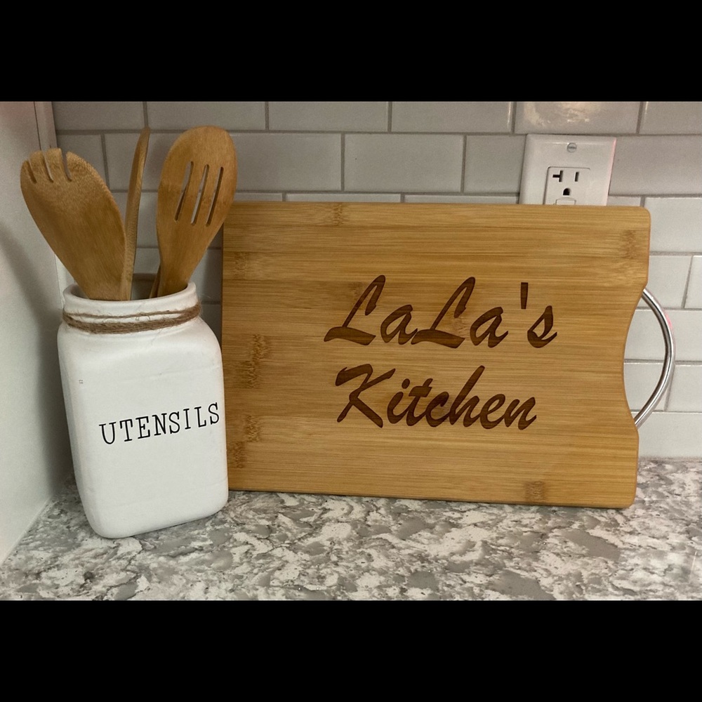 Custom Bamboo Engraved Cutting Board